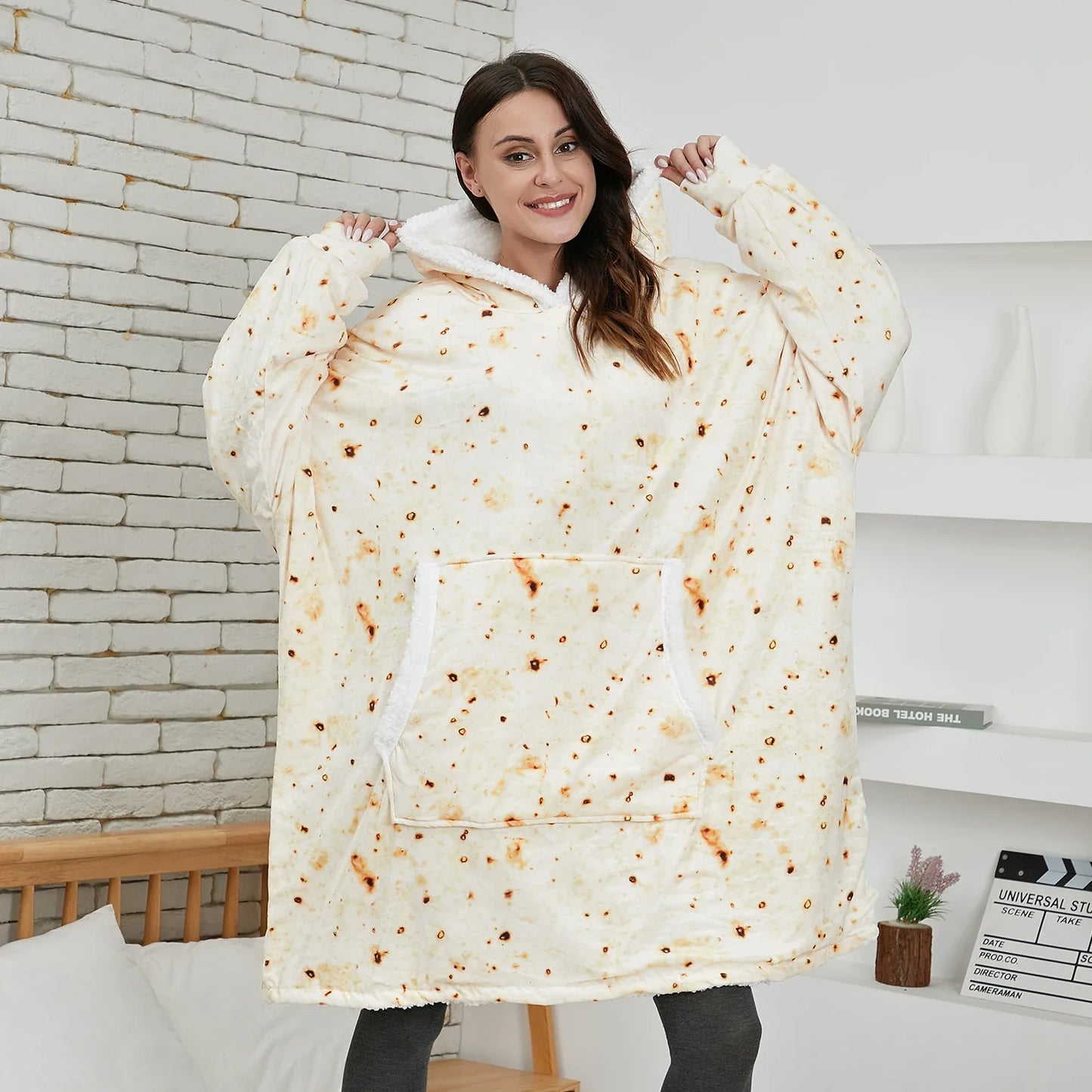 Pull Plaid Beige à Motif Couleur Caramel