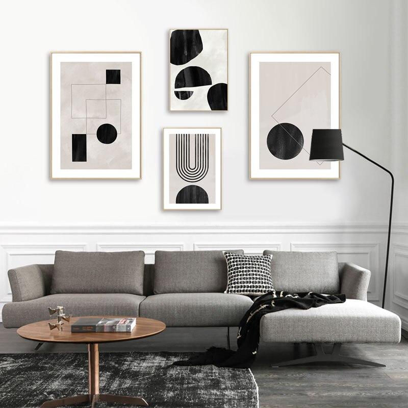 Tableau Géométrique Scandinave
