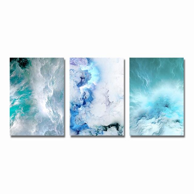 Tableau Abstrait Bleu