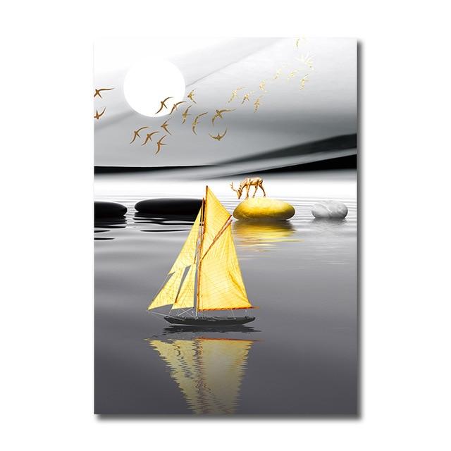 Tableau Noir et Blanc Paysage
