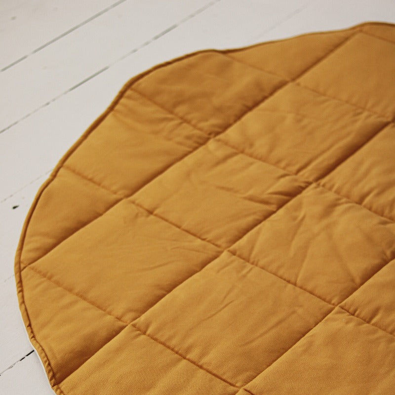 Tapis rond en coton “Ocre”