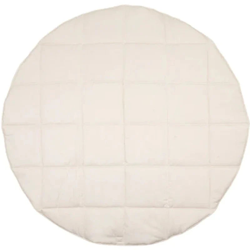 Tapis rond en coton “Flower Power”