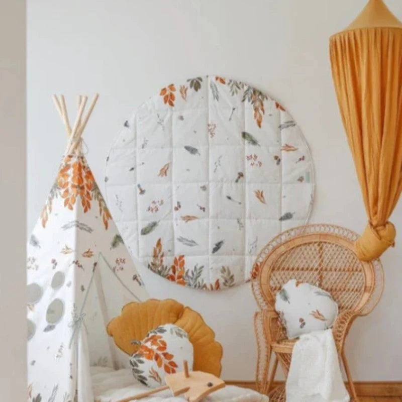 Tapis rond en coton “Forest Friends”