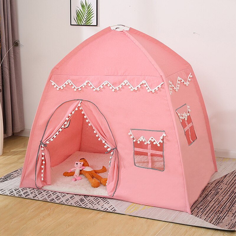 Tente Fille Maison Rose