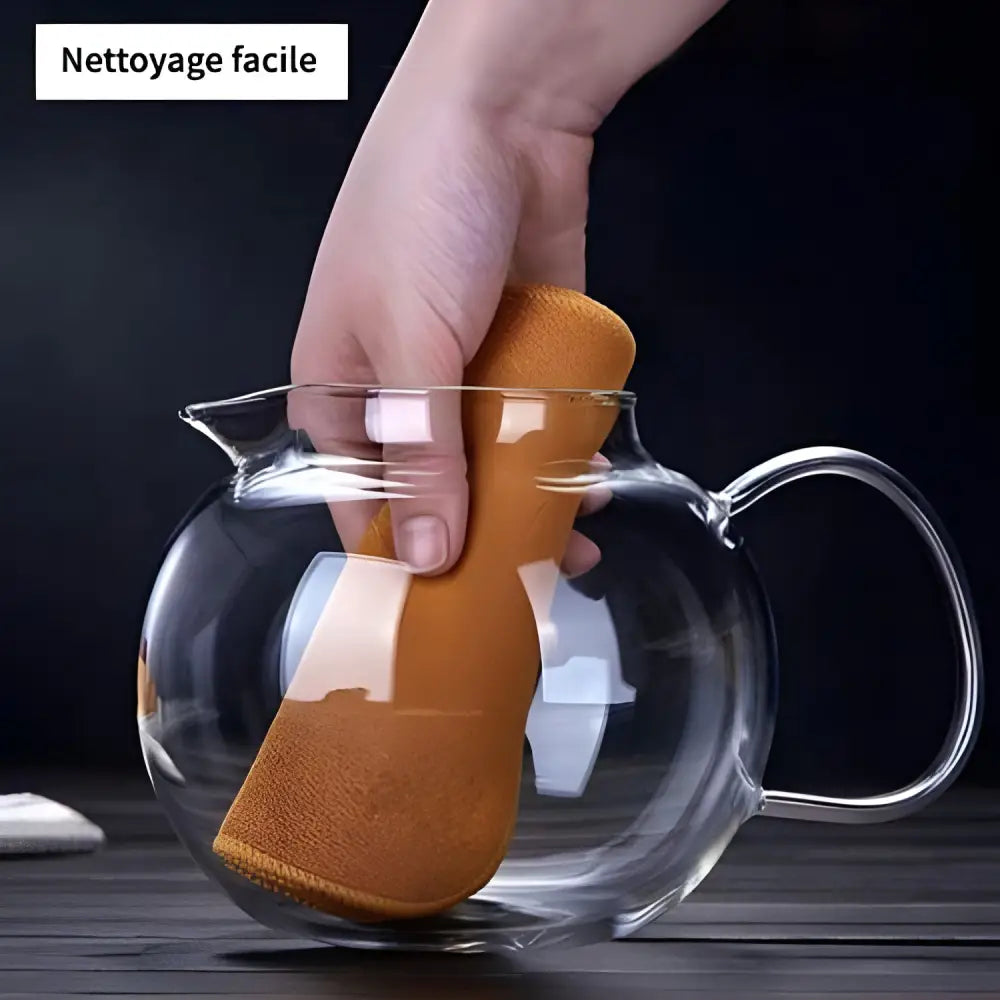 Théière en Verre avec Filtre Inox