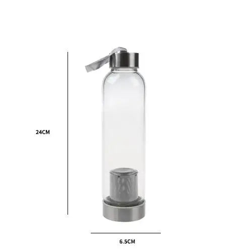 Thermos Thé en Verre avec Sacoche Rose