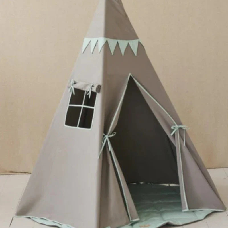 Ensemble tipi « Mint Love » avec Guirlande et Tapis