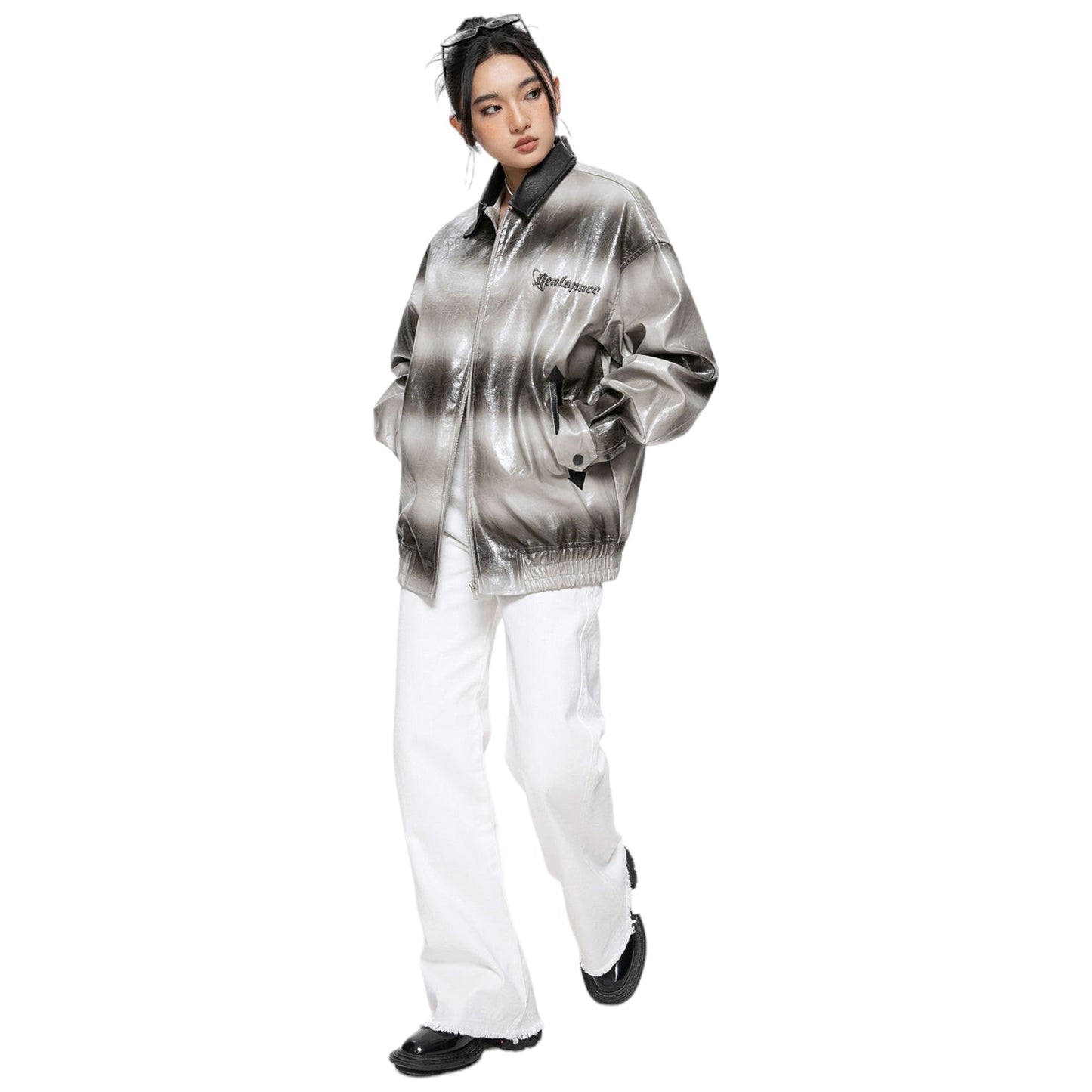 Veste japonaise satinée