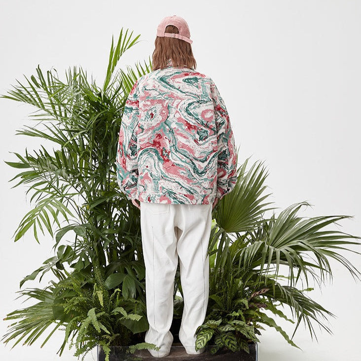 Veste en jean tie & dye