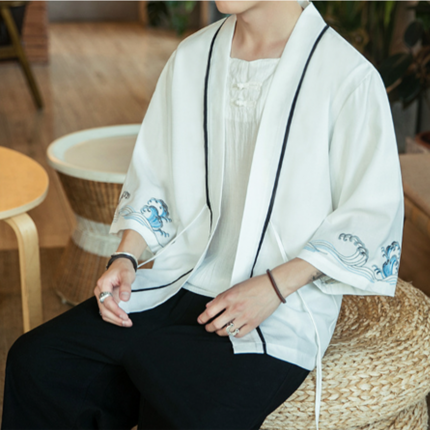 Veste blanche japonaise