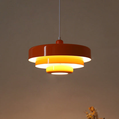 Suspension Vintage Multi-Couches – Éclairage Moderne et Raffiné