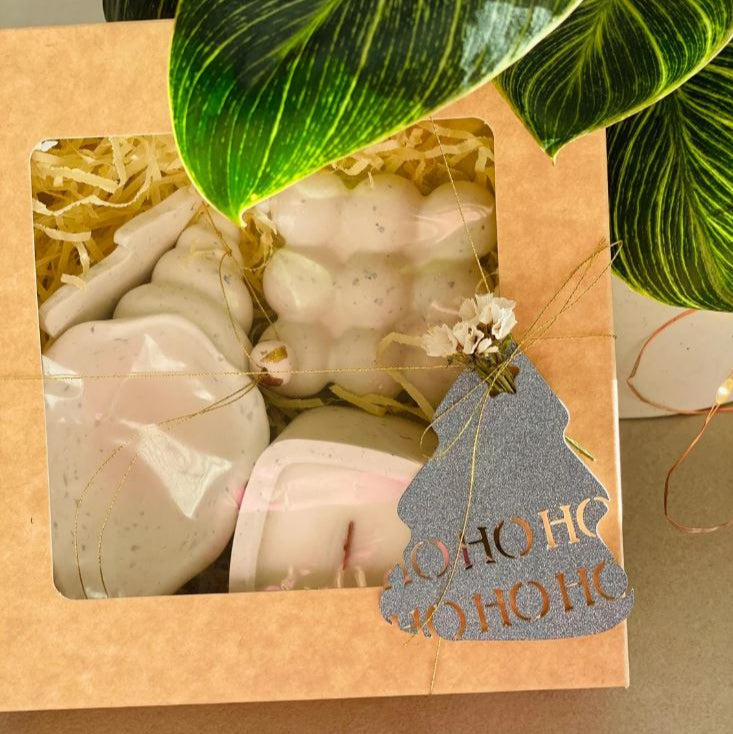 Coffret détente nature – Bougie boisée & coupelle bijoux