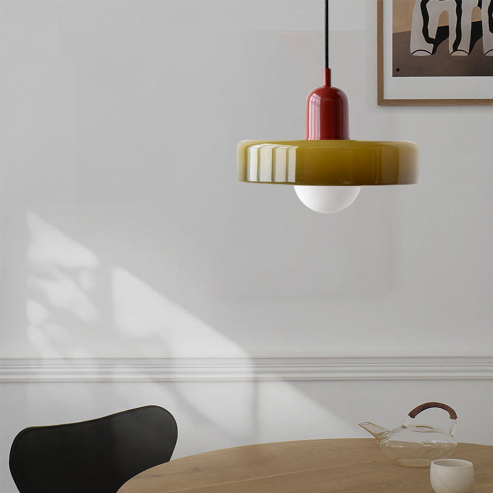 Suspension Bauhaus en Verre - Un Mélange Parfait de Créativité et de Design Moderne