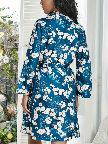 Kimono Femme Floral de Minuit