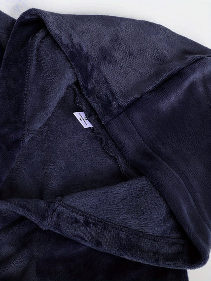 Peignoir homme à capuche en éponge épaisse avec ceinture