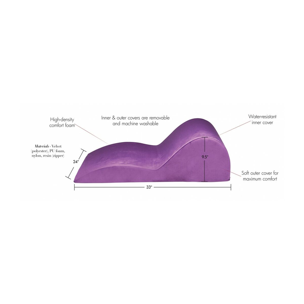 Coussin Câle pour Sexe Combo XR Lila