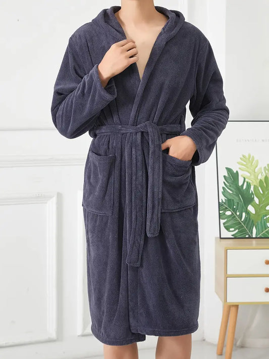 Peignoir de Bain Chaud avec Capuche