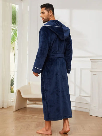 Peignoir de Luxe Chaud avec Capuche