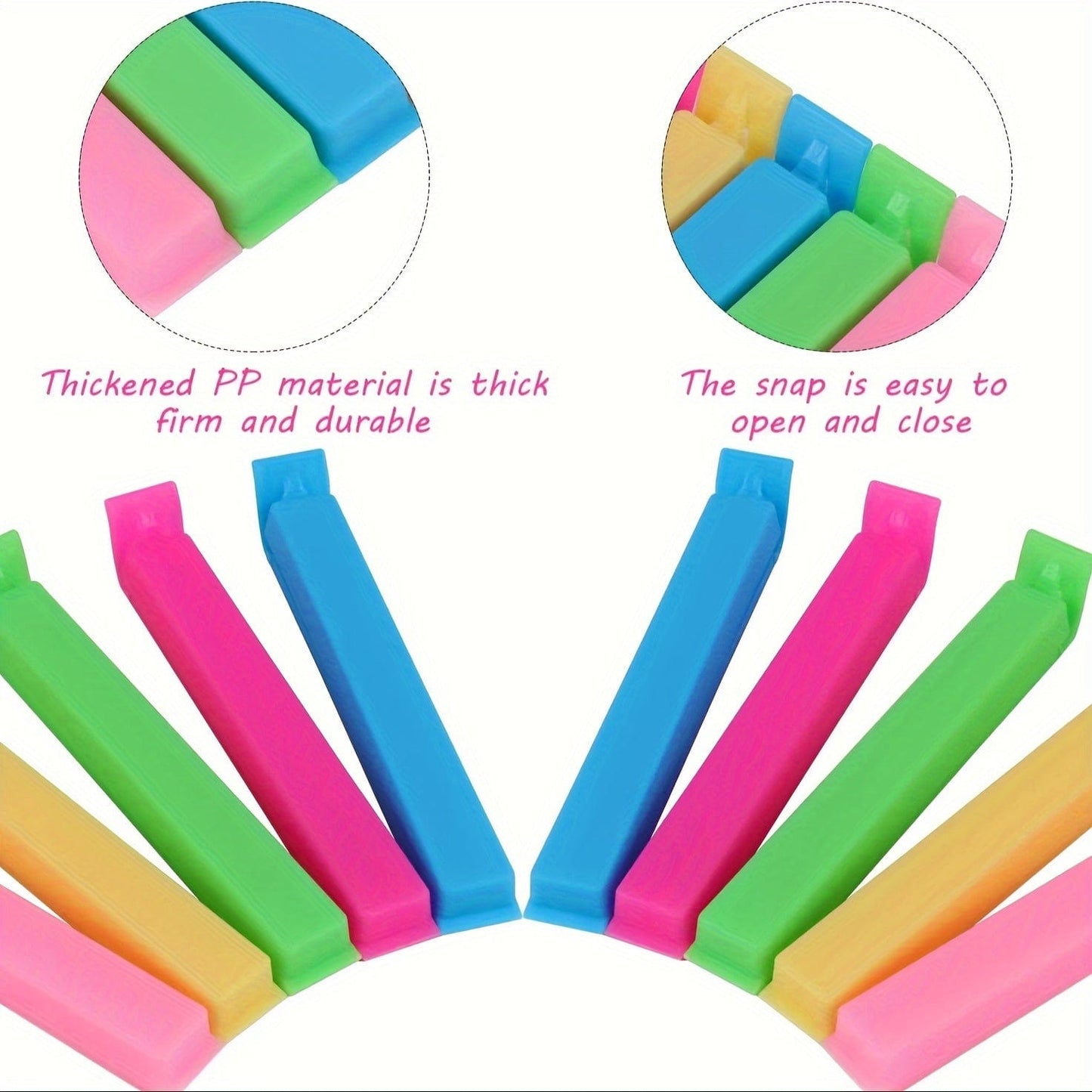 10 Pinces à Sceller pour Sachets Alimentaires