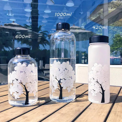 Gourde en Verre Cerisier du Japon