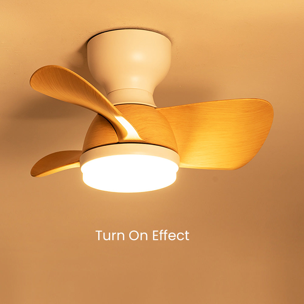 Ventilateur de Plafond en Bois avec Lumière LED – Élégance Moderne et Confort Optimal