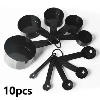 10pcs/set Measuring Spoons Cup Multipurpose Cake Flour Food Measuring Spoon Home Gadget Kitchen Cooking Baking Tools Accessories 10pcs set