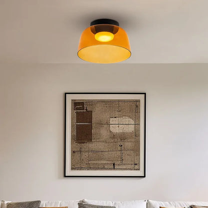 Plafonnier en Verre Design Médiéval Nordique – Éclairage Élégant et Chauffant pour Salon, Chambre ou Salle à Manger