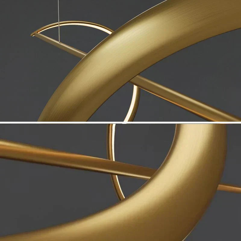 Suspension Whisper Linear - Lampe Moderne en Métal et Acrylique avec LED Intégrée