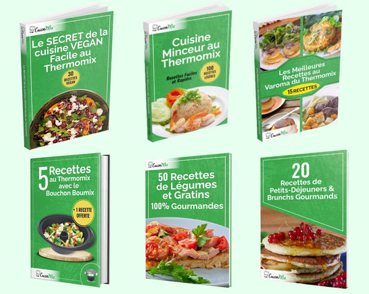 Pack de 6 Livres de Recettes CuisaMix (eBooks)