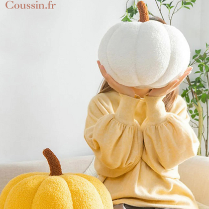 Coussin citrouille halloween