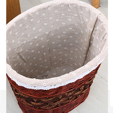 Panier à Linge Osier Blanc Albus