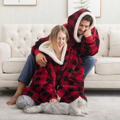 Couverture à Capuche Cosy Premium (Chaussettes + Masque OFFERTS)
