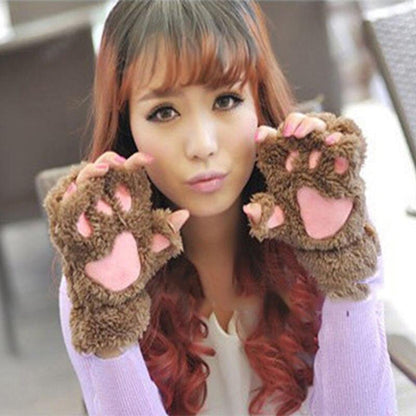 Gants Animaux Chat Brun