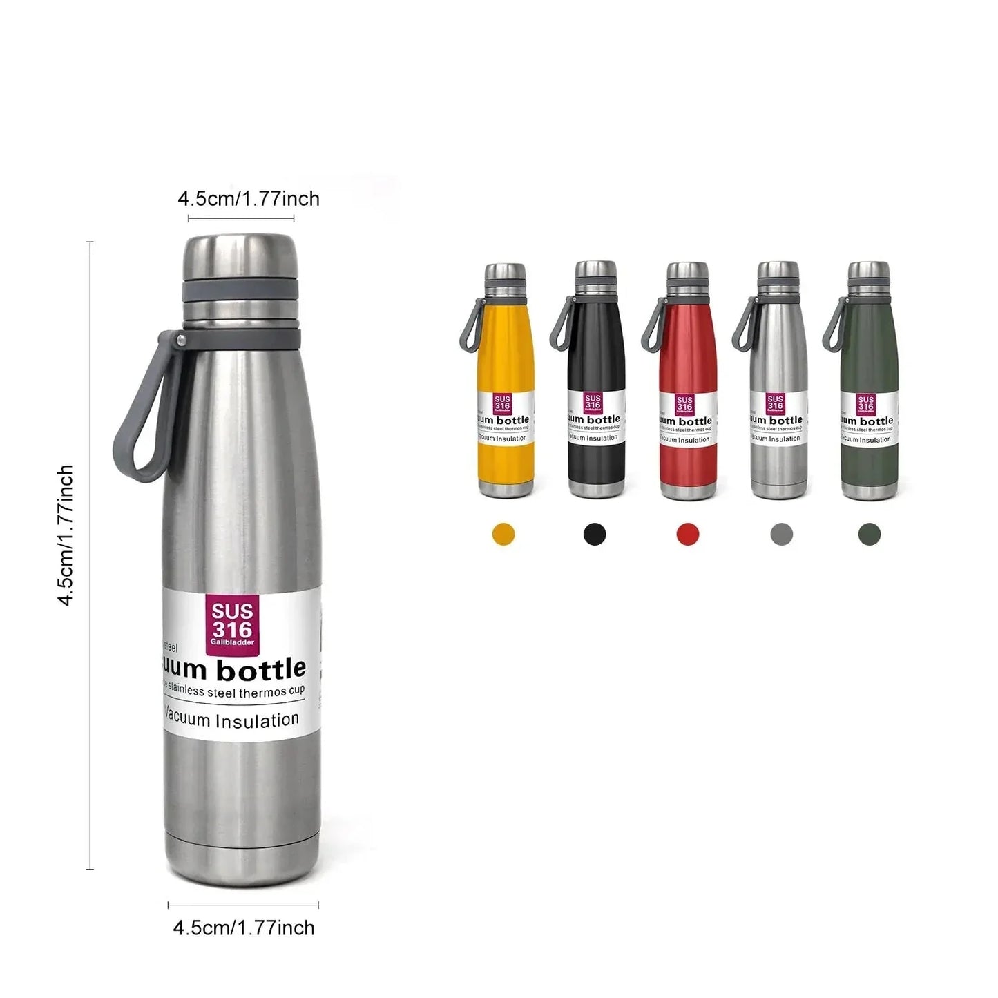 Bouteille thermos sous vide en acier inoxydable 850ml/ 1100ml/1500ml