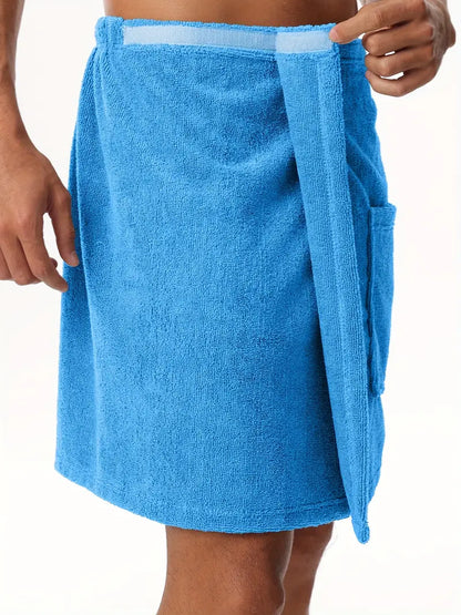 Peignoir Serviette Homme Microfibre à scratch