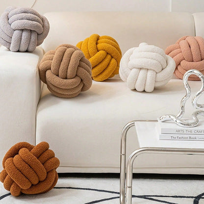 Coussin boule blanc