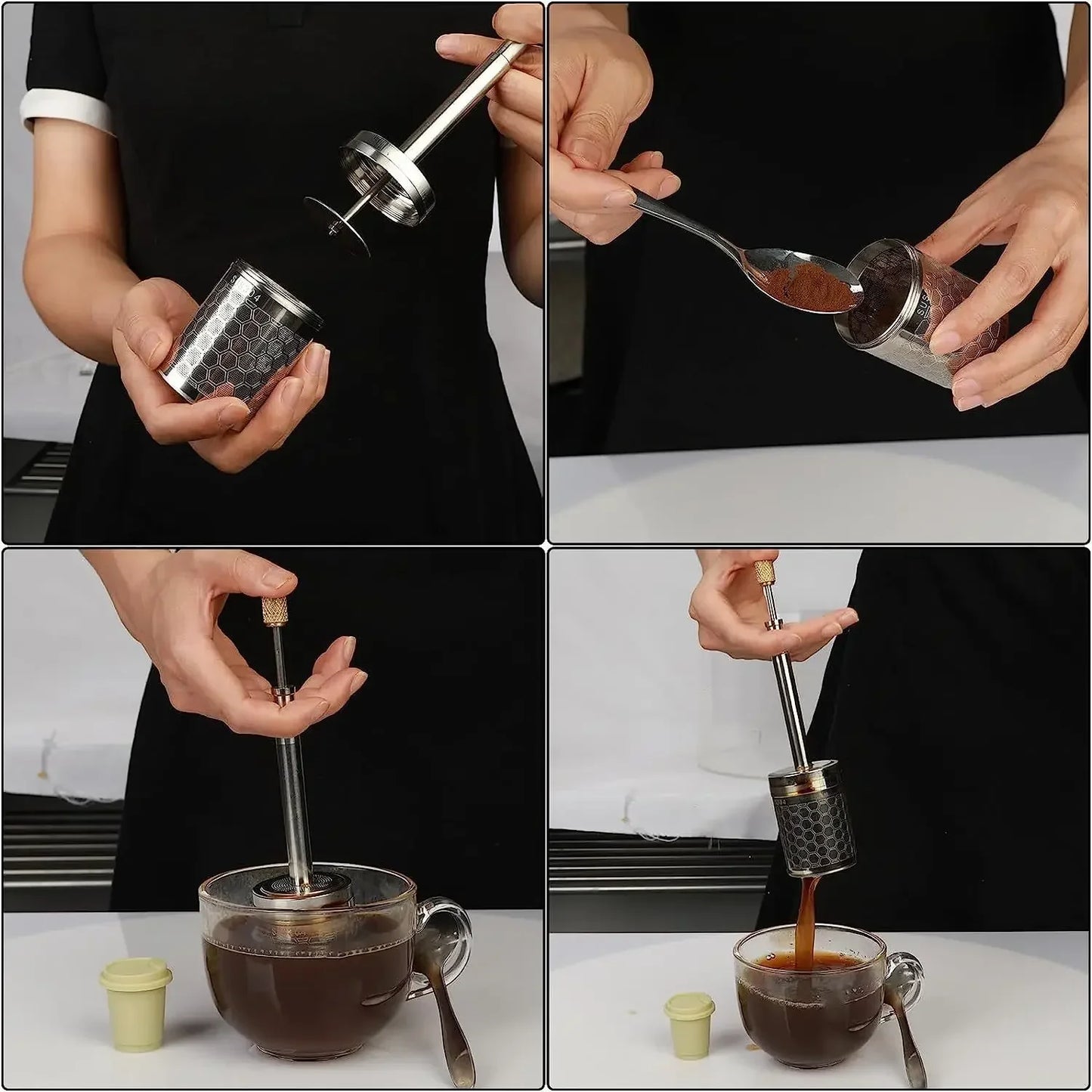 Pressinox – L’Infuseur à Café Nomade en Acier Inoxydable