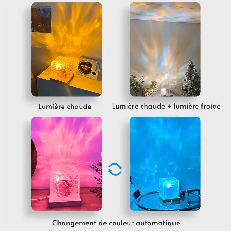 Lampe de Chevet Projecteur Cube Moderne