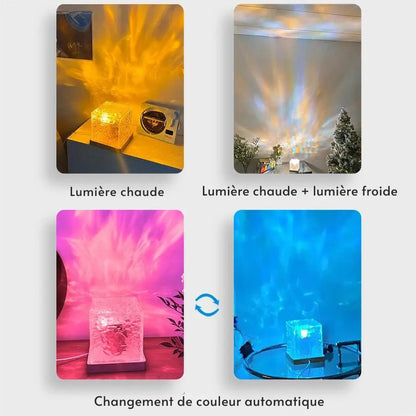 Lampe de Chevet Projecteur Cube Moderne