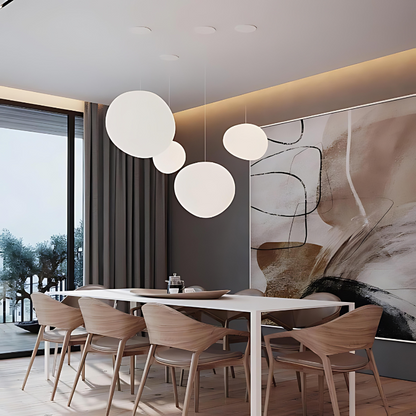 Suspension Design Verre LumiPebble – Élégance Moderne & Éclairage Raffiné