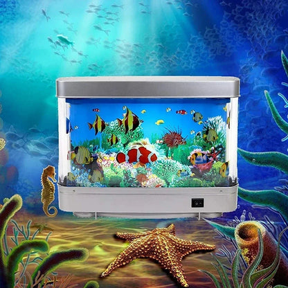 Lampe de Chevet Aquarium Poissons Tropicaux pour Enfants