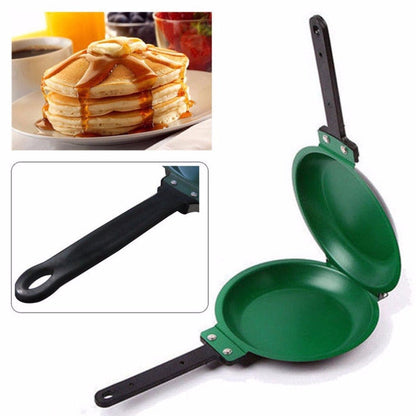 Poêle à pancake verte avec revêtement en céramique