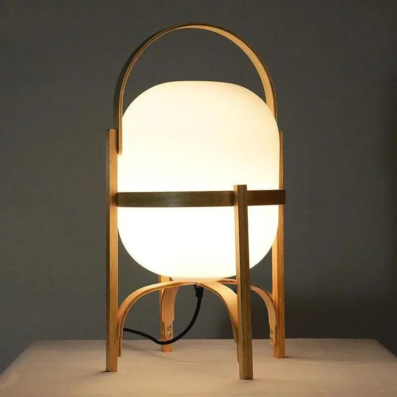 Lampe de chevet en Bois Japonaise