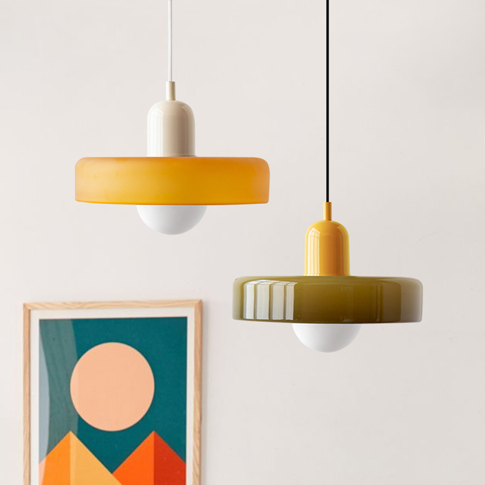 Suspension Bauhaus en Verre - Un Mélange Parfait de Créativité et de Design Moderne