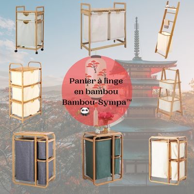 Panier à linge en bambou - Bambou-Sympa™