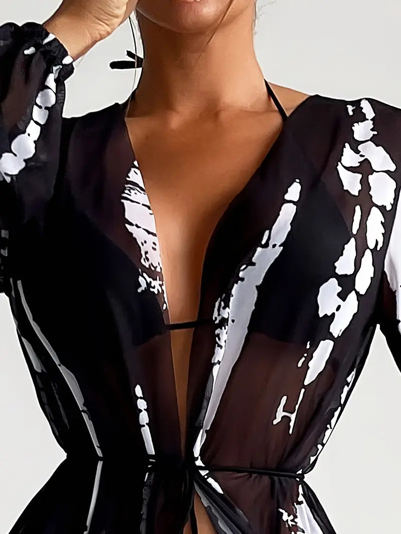 Kimono Femme Voile Nocturne