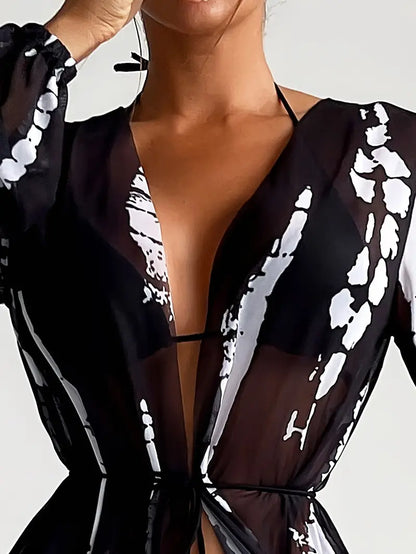 Kimono Femme Voile Nocturne
