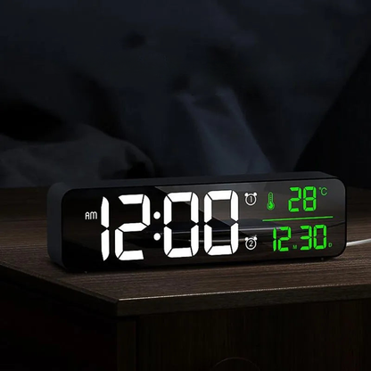 Réveil digital avec date et température