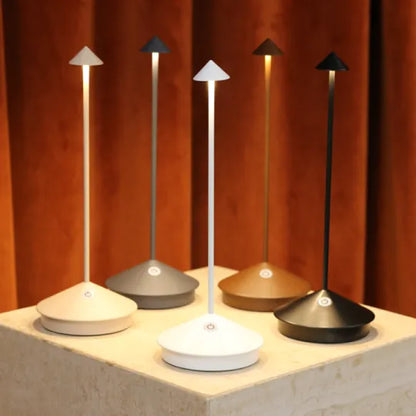 Lampe de Table LED Sans Fil ClarityGlow – Rechargeable, Dimmable, Intérieur et Extérieur