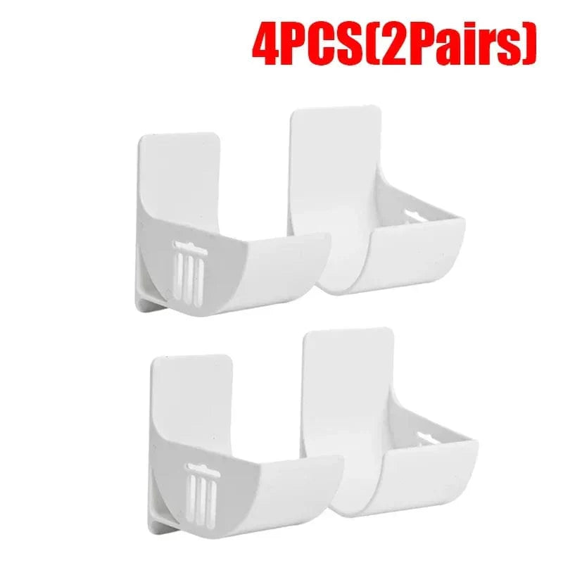 2/6PCS Wall Mounted Trash Bags Holder Garbage Bag Storage Box Organizer Plastic Bag Film Container Dispenser For Kitchen Shelf 4PCS(2pair)